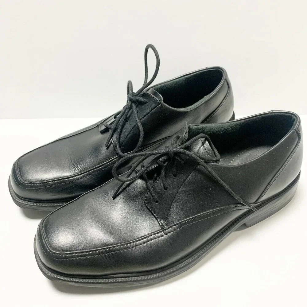 Men 8 Bostonian Lites Black Lace Dress Shoes